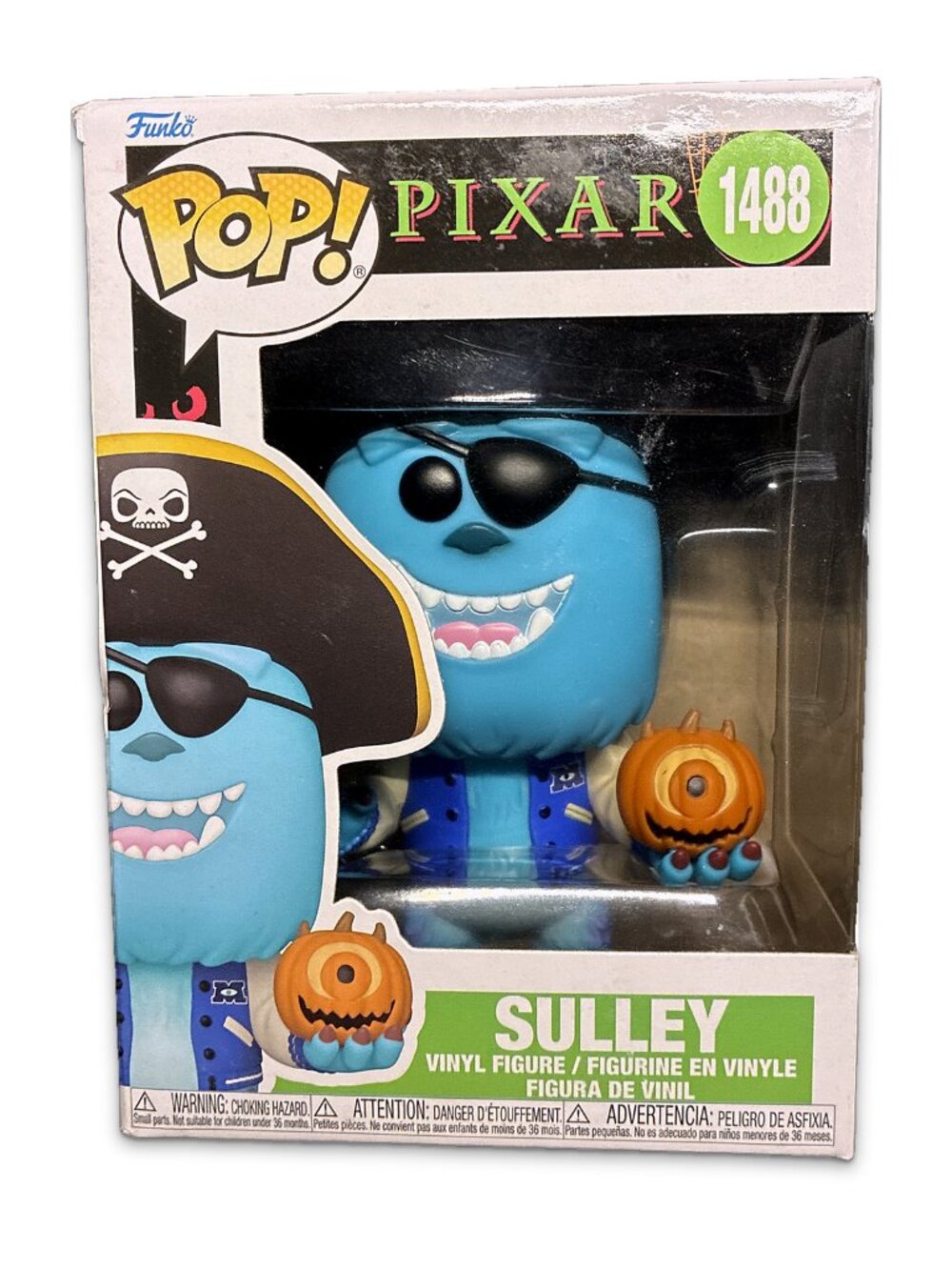 Funko Pop! Pixar #1488 Sulley Pirate Mike Jack-o'-Lantern Halloween 2024